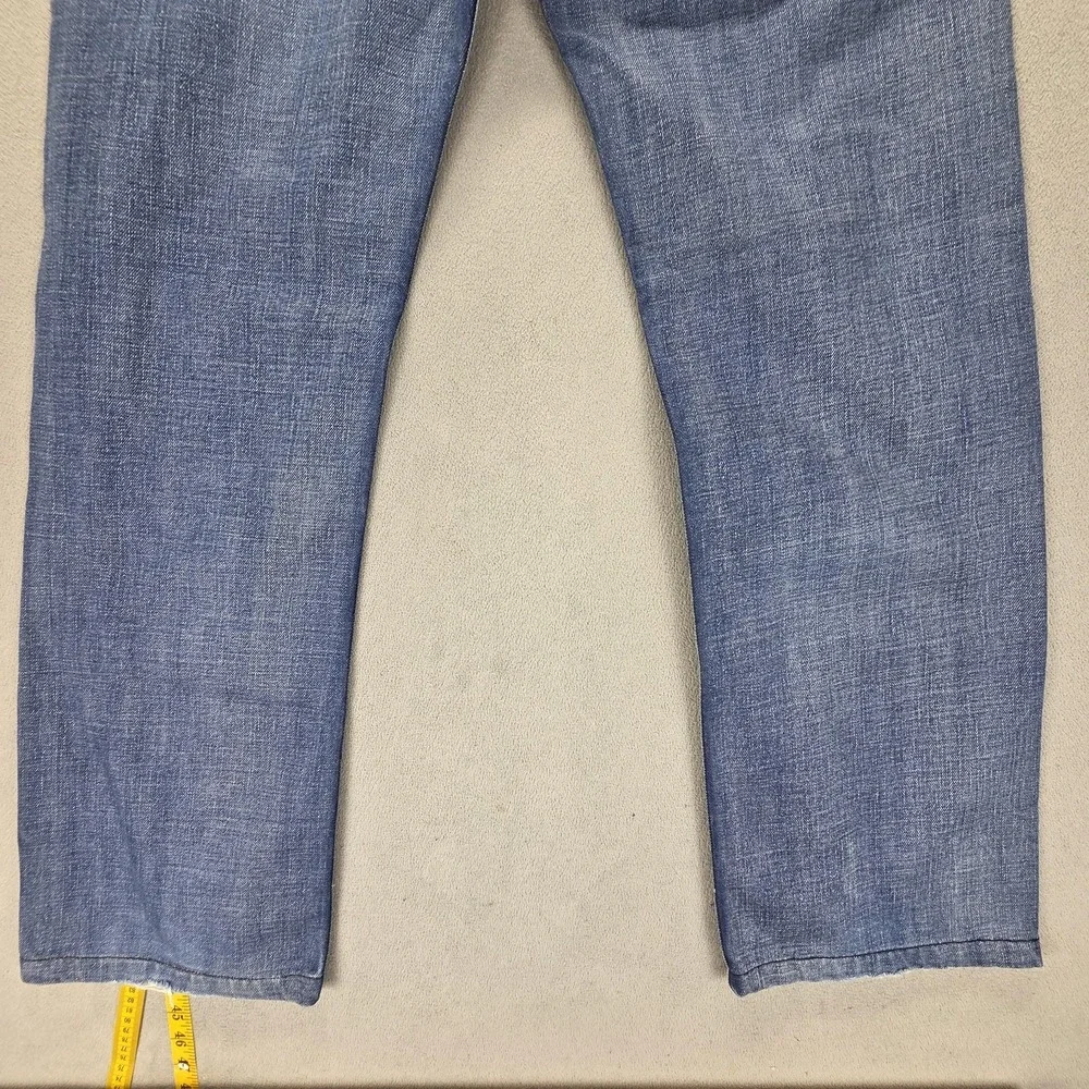 Diesel Jeans Mens 32x34 Blue Quratt Regular Straight Button Altered Hem 008BK